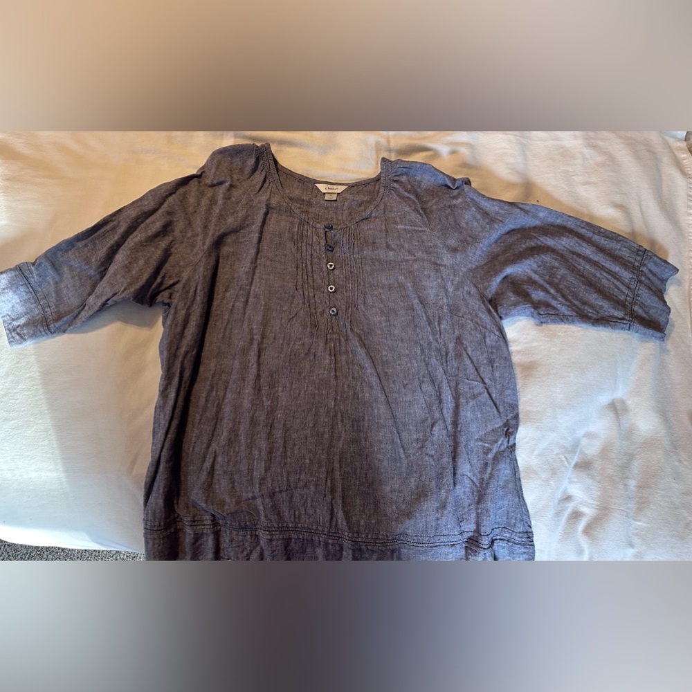 Christopher Banks / CJ Banks 3/4 Sleeve Cotton Top 2X